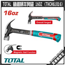 TOTAL 纖維柄羊角鎚, 1個, THCH61016, THCH61016