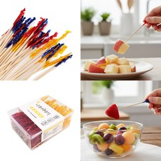 과일 장식 꽂이 파티 핑거푸드 픽 카나페픽 과일 꽂는 픽 파티용