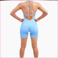 점프수트 요가복 원피스 애플힙 힙업 여성 바디 피트니스 운동복 여성용 일체형 필라테스복
