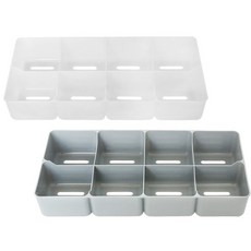 8칸 서랍정리함 수납정리함 정리용품, 화이트, 1개