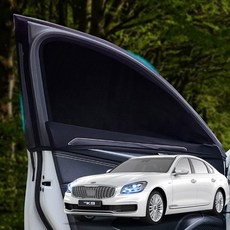 더뉴K9 차량용커텐 호환 캠핑 모기장 햇빛가리개, SUV 2열 2P, 상세페이지 참조