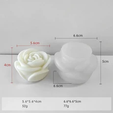 새로운 3D 하트 모양의 실리콘 몰드 화이트 수제 양초 비누 주조 금형 케이크 베이킹 도구 발렌타인 데이, 02 M