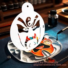 페인팅 색칠공부 명화 따라그리기 템플릿 스텐실 물감, 1개, 8