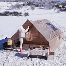 에어 텐트 패밀리 럭셔리 에어 캠핑 텐트 야외 캠핑 에어 텐트 7-8인용 넉넉한 용량으로 빠른 설치 사계절 이용 오버사이즈 천장 캠핑 및 야외 탐험에 적합, 5-8, 카키