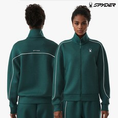 [스파이더] 여성 파이핑 디테일 집업 탑 SPGFCNFT351WGRN 554903