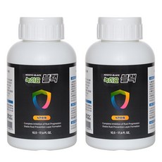 녹이요블랙 고점도 녹전환제 녹환원제 자동차 스텐 금속 녹제거제, 2개, 300ml