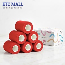 이티씨몰 자가점착 밴드 7.5cm 압박붕대 5+1 레드