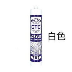 好樂購 CTC 707 水性矽利康 填縫劑 室內填縫 美縫, 1個, 透明