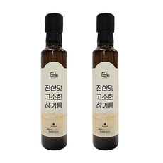 트루디 통참깨 100% 진한맛 고소한 참기름, 2개, 250ml