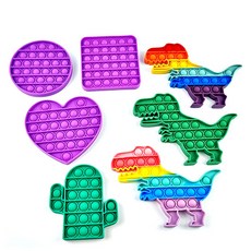 按壓玩具收納裝組組, 霸王龍恐龍 7 件套