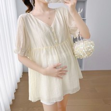 임부복 상의 봄 여름 임산부 패션 기질 반팔 티셔츠 빅사이즈 루즈핏 슬림핏 여자 반팔티 WMY