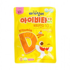 핑크퐁 아기상어 아이비타D+아연 40정 (10개), 1개, 1정