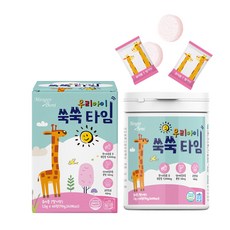 머거보니 우리아이 쑥쑥타임 황기추출물 유청칼슘 상어연골추출물, 1박스, 60정