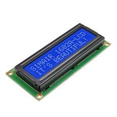 LCD1602 1602 LCD ARDUINO 5V 인터페이스 스크린 옐로우 문자 I2C 블루 모듈 PCF8574T 16X2 그린 PCF8574 디스플레이 IIC, 5V Blue
