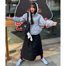 브랜드정품 코드그라피 CGP (우먼) 나글란 체크 후드 점퍼-라이트 카키 336922