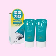식물나라 가벼운 수분 선 젤 로션 더블 기획, 2개, 60ml