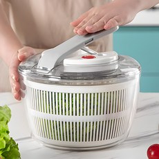 한연솔 대용량 야채탈수기 간편사용 펌프식 물빠짐 야채 바구니, 화이트, 1개