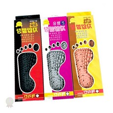 황토 은 참숯 지압 통풍 신발 깔창 발 쿠션 항균 탈취 인솔 국산, 1개