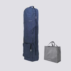 BURDION 防水車輪蓋車輪高爾夫後蓋+儲物袋, 混色藏青+收納袋