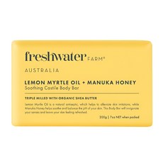 호주 프레쉬워터팜 ﻿레몬머틀 오일 마누카 허니 수딩 바디바 솝, 200g, 1개입