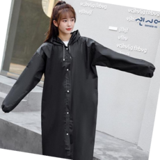 레인코드 캠핑 등산 낚시 EVA 코트 우비 블랙, 본상품