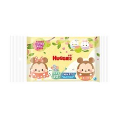 好奇HUGGIES 純水嬰兒濕巾加厚型/好奇迪士尼版 濕紙巾 嬰兒濕紙巾 寶寶濕紙巾, 1個, 迪士尼限量版紙巾加厚20抽