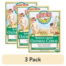 어스 베스트 유기농 1단계 오트밀 유아용 아기 시리얼 227g