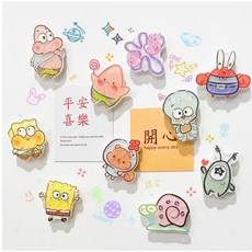 냉장고 자석/꾸미기 소품 스폰지밥 자석세트