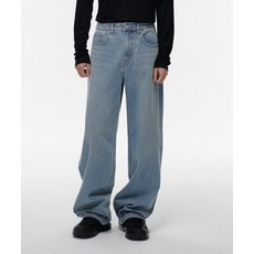 무신사 스탠다드 엑스트라 와이드 데님 팬츠 라이트 인디고 497574