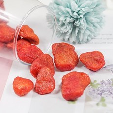 딸기 건조 과일 설탕에 절인 과일 설탕에 절인 딸기 건조 구운 눈송이 크리스프 상업용 어린이 간식 공식 플래그십 스토어, 건조딸기 100g1봉지 신상품, 420g, 1개