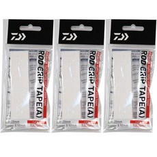 한국다이와 로드그립 테이프 낚시대 그립 보호 수축 고무, 3개, 화이트