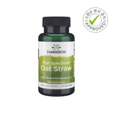 스완슨 풀 스펙트럼 귀리 짚 오트 스트로우 400mg 60캡슐, 1개, 60정