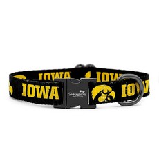 Iowa Hawkeyes 목걸이 및 목줄 | 공식 라이선스 | 모든 애완동물에 맞게 조절 가능! (XS 칼라)