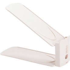 신발 보관 공간 절약형 신발 정리대 화이트 그레이등 3단계 높이조절, 6개