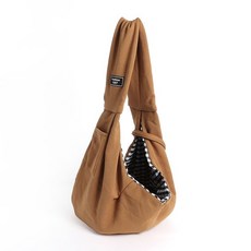 코지펫 애견 슬링백 브라운, 없음