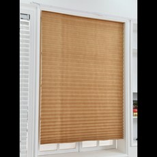 창용 정전 블라인드 주름진 욕실 주방 사무실용 무선 그늘 빛 필터링 음영, 60cm W 150cm L, [00] Blind Shade Coffee