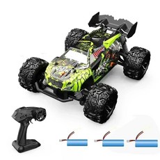 대형 RC 트럭 독립 완충기 충돌 방지 자동차 파워 모터 2.4G 2WD 드리프트 20 Km/h, 9 Fluorescent green-3B, 1개