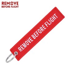 1개 PC 비행 제거 오토바이 자동차 남성용 키체인 자수 태그 패션 선물 장신, ve Before Flight