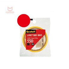 3M 스카치테잎 다용도 쓰리엠테이프 550 리필 75mm코어 18mmx20M, 본상품선택