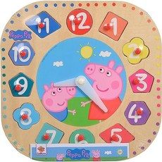Eichhorn Peppa Pig 學習鐘 木製拼圖, 1個