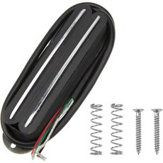 Yootones 일렉트릭 기타 듀얼 코일 험버커 픽업 1개 펜더 스트라토캐스터 스콰이어 텔레캐스터 호환 블랙 2337587, Black