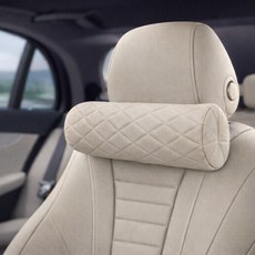 리빙대장 차량용 목쿠션 고밀도폼 목베개, 1개, 아이보리