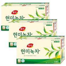 동서 현미녹차 100Tx3개 총300T: 대량 특가~, 3개, 300개입