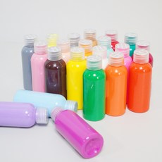 브로키 아크릴 물감 푸어링 아트 플루이드, 푸어링_03옐로