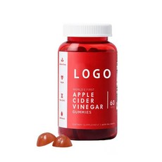 有間美妝優選店 熱銷 維生素蘋果醋軟糖 亞馬遜生酮軟糖 OEM, 1個, 60粒/瓶( 海外銷售)