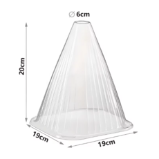 그린진스 모종 덮개 플라스틱 커버 방충 투명한 농업용 재사용, 대형 50개, 1개