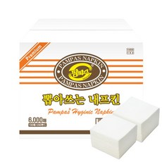 뽑아쓰는 냅킨 6000매 무형광냅킨 프리미엄 넵킨, 1개