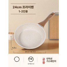 909커머스 프라이팬 후라이팬 스텐후라이팬 24cm 스텐, 24cm 프라이팬 뚜껑 없음, 기본 색상