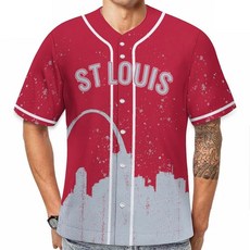 JH3DBF 야구 시티 저지 스포츠 팬 셔츠 팬 의류 남성용 선물 프린트 S-2XL R-그레이 S