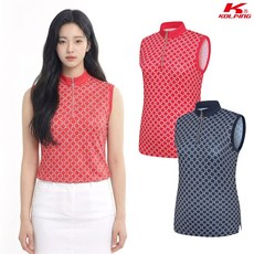 콜핑 여성 크레오라 스판 등산 나시형 집업 티셔츠 KSC482RT5W